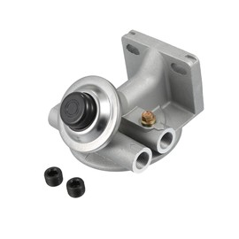 A ABSOPRO 3/8" NPT 1-14" Diesel Fuel Filter Mounting Base/Hand Priming Pump Mounting Base/Durable/Metal / 1 Pc/Silver Tone Item Replacement