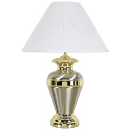 ORE International 6129SN Metal Lamp, Satin Nickel, 32-Inch, 32" x 19" x 19"