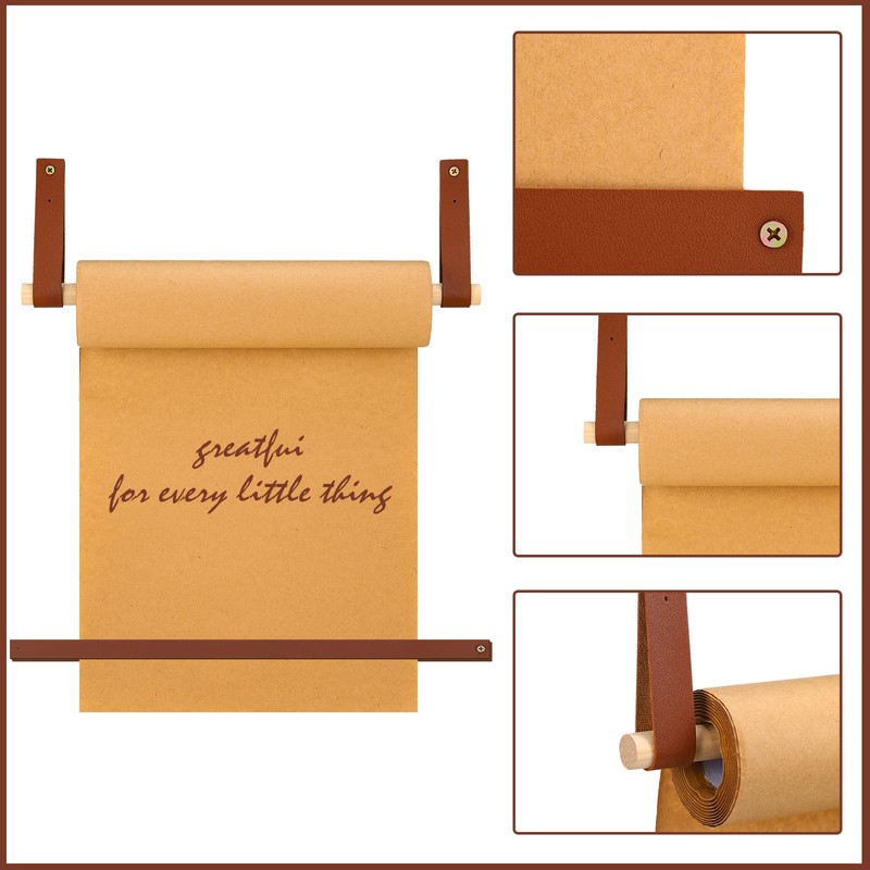 Lincia 12 Inch Kraft Paper Roll Dispenser Wall Mounted 30
