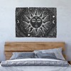 GRIRIW Black White Sun Tapestry Wall Hanging Boho Decor for