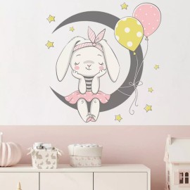 DaraBaby Vinil Decorativo Coneja Luna Habitación Estancia Niña Bebe