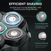 6D Head Shavers for Bald Men Magnetic Blade Replacement Head,