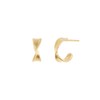 Gold&Deer 14K Goldfield Fuzzy Loop Earrings White Gold / 골드앤디어