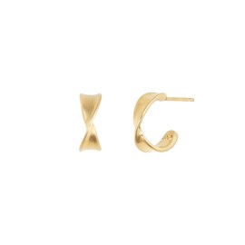 Gold&Deer 14K Goldfield Fuzzy Loop Earrings White Gold / 골드앤디어 14K 골드필드 퍼지 루프 귀걸이 화이트골드
