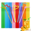 1000 Pack Colorful Flexible Plastic Straws