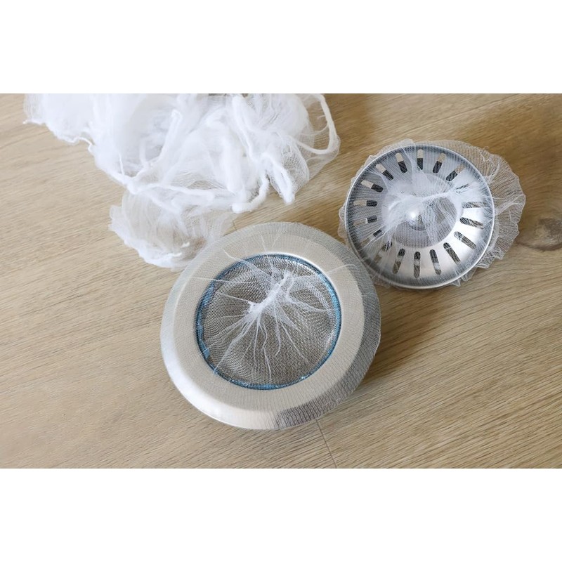 Kitchen Sink Strainer Bags |100pcs Disposable Drain Net Filters