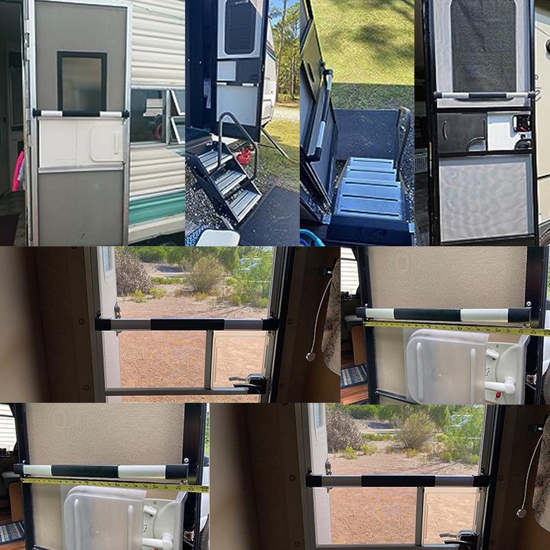 17PCS RV Screen Door Cross Bar Adjustable 54cm to 72cm