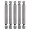 sourcing map 5pcs Ball End Hex Screwdriver Bit 6mm (H6.0)