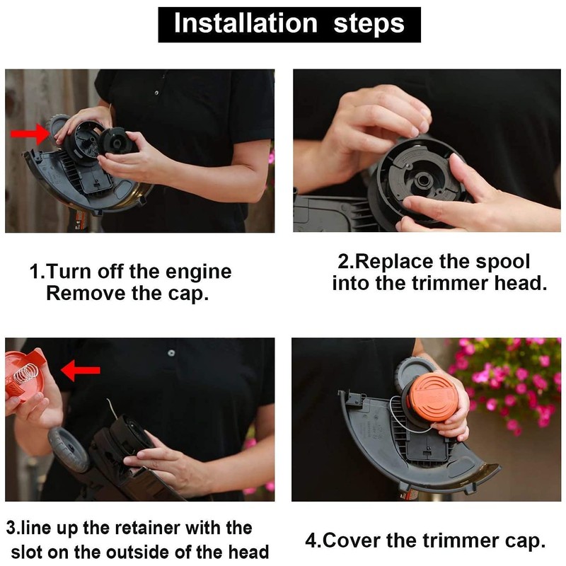 AF-100 String Trimmer Spool Replacement for Black and Decker 30ft