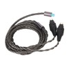 2Pin Sound Cable 3 in 1 Silver Plated Copper Cable