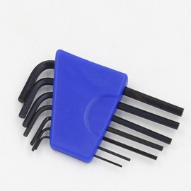 GENNEL 7pcs Mini Hex Key Allen Wrench Set (0.028"-7/64"), Small L Shaped Allen Key, Size 0.028", 0.035", 0.05", 1/16", 5/64", 3/32", 7/64" Micro Tool