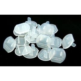 Electrical Outlet Safety Caps For Childproofing/Baby Cover Plugs and Draft Insulation Pack (Clear, 24 pc)