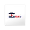 CafePress First AID Sticker Square Bumper Sticker Car Decal