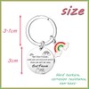 SUNSK Stainless Steel Bee Keychain/Sunflower Keychain/Rainbow Key Ring Keychain for