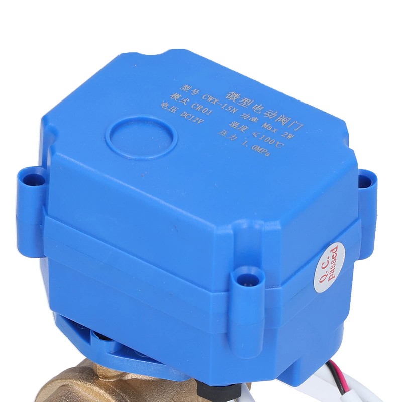 DC12V DN15 1/2 Inch Electric Ball Valve Brass Motorized Switch
