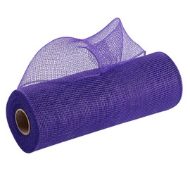 Purple Deco Mesh Wreath Decor - 10" x 10 Yards, Christmas, Decorative Ribbon Roll, Carnival, Fat Tuesday, Mardi Gras, Swag, Tree Topper, Bows, Gifts, Garlands, Presents, Easter
