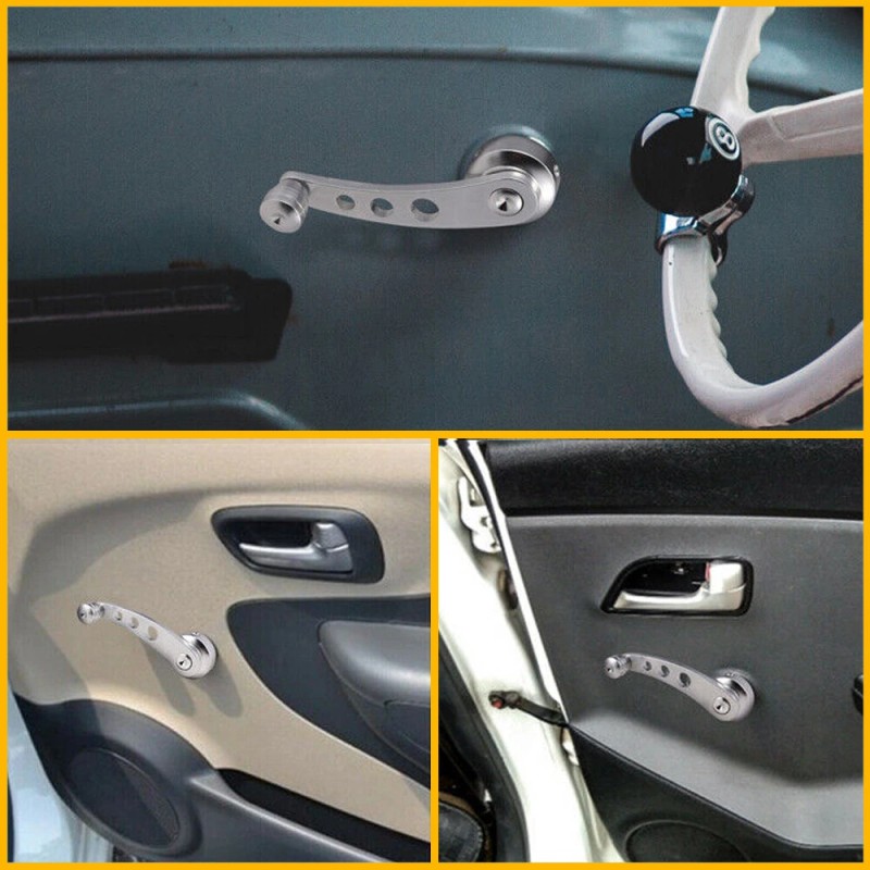 unbrand Chrome Billet Aluminum 4 1/4 Window Crank Handle Rod