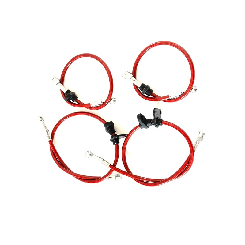 Brake Line for Integra 94-97 Civic 92-95 Red Pre-Assembled Oil