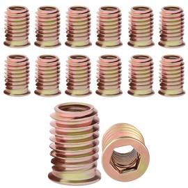 Screw-in Nut M4 x 10 mm Ramp Sleeve M4 Threaded Insert Wood Pack of 30 Threaded Sleeve Screw Sleeves Sleeve Nut Screw-In Sleeves Galvanised Hexagonal Threaded Sleeve for Wooden Furniture etc