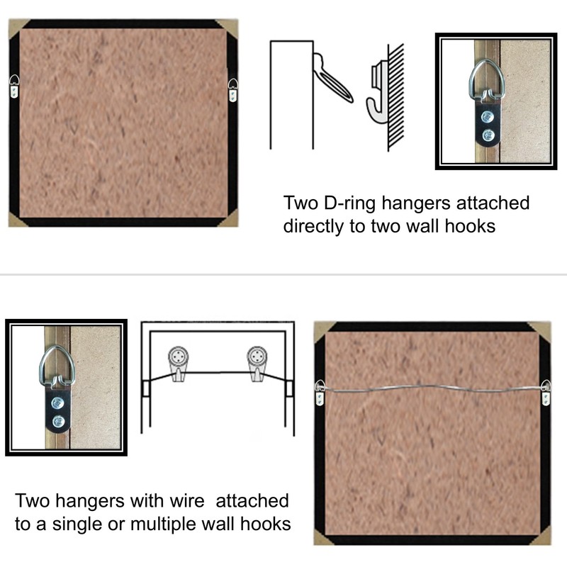 10 Sets Heavy-Duty Picture Hanging Kit, 10 Pack Stainless Steel