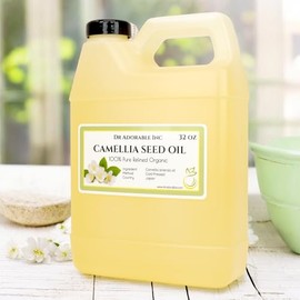 Dr Adorable - 946 Ml - Aceite De Semilla De Camelia - 100% Puro, Natural Y Orgánico, Prensado En Frío