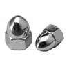 Cy-Chrome MPB105 Alloy Steel High Crown Acorn Nuts, 5/16"-18, Chrome (Pack of 10)