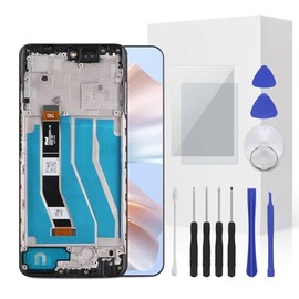JENCYFU for Moto G Power 5G 2023 XT2311 Screen Replacement Kit Full LCD Screen Display Touch Digitizer Frame Full Assembly with Repair Tool for Model Moto G Power 5G 2023 XT2311 6.5inch