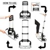 FCH Folding Hand Truck Aluminum Portable Folding Hand Cart 165lbs