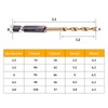 5Pcs Set 1/4 Hex Shank Twist Drill Bit Shank 2.5mm