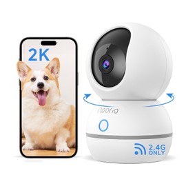 2K 4MP Pan-Tilt Indoor Camera, House Security Camera, Pet Dog Camera, 2-Way Talk & 1-Click Call Wifi Camera for Home/Baby/Elderly/Dog, AI Human/Dog/Motion Detection, No Monthly Fee, Night Vision, 2.4G