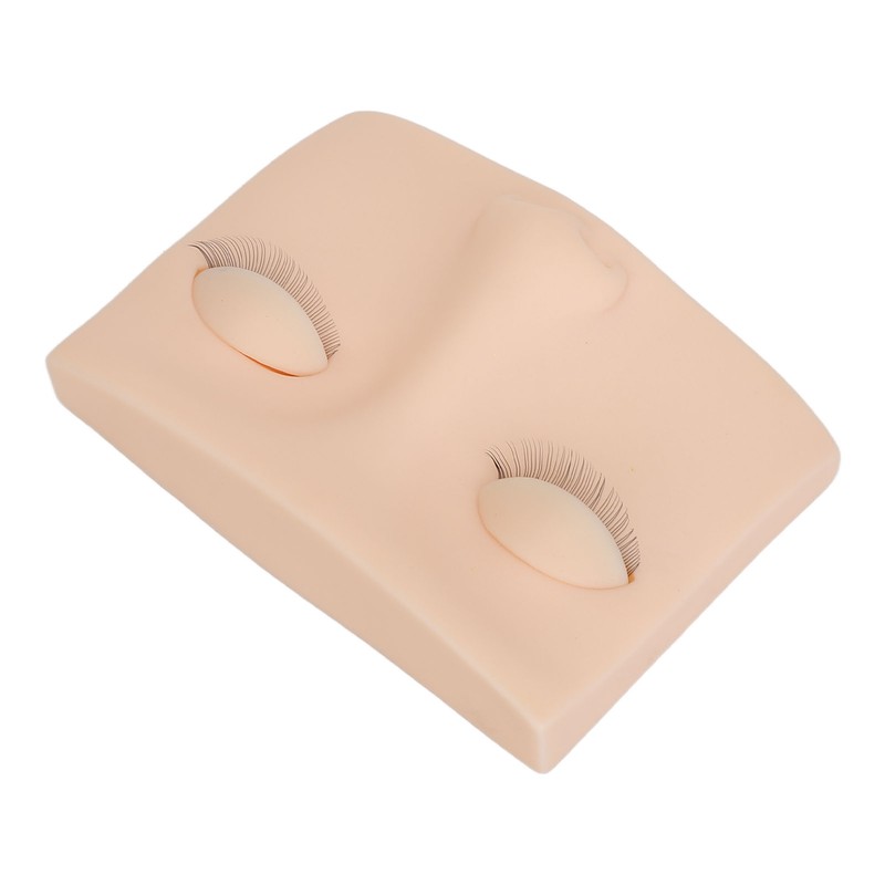 Eyelash Mannequin Head Practice Realistic Half Face Makeup Head Training