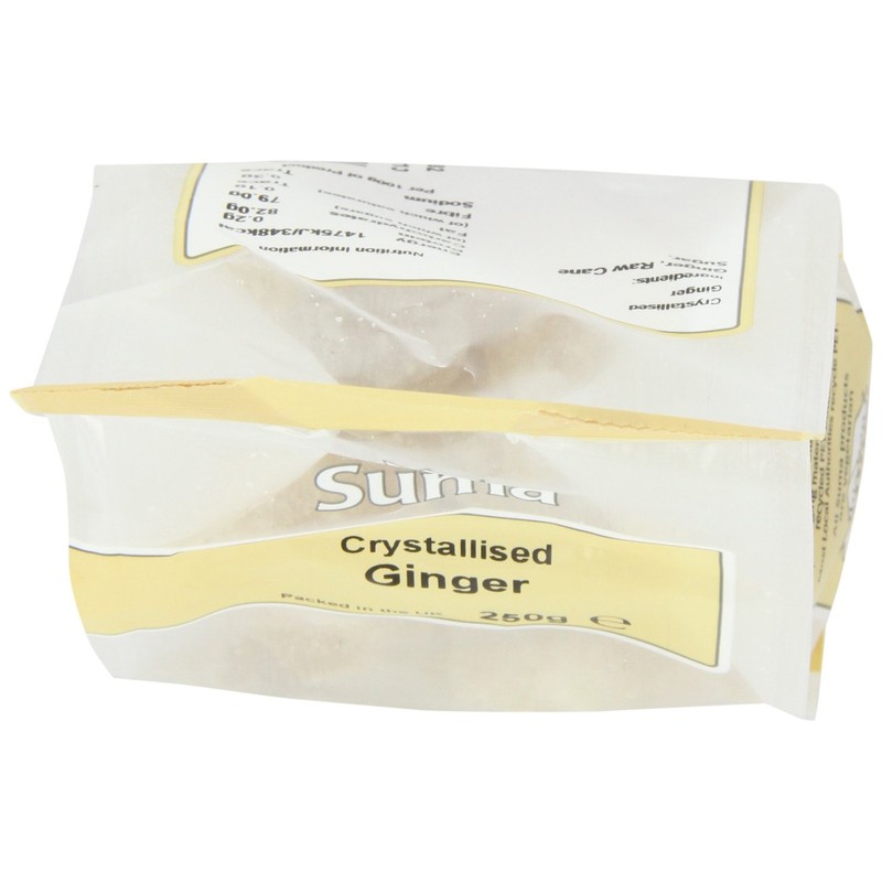 Suma Crystallised Ginger 250 g (Pack of 6)