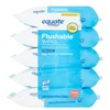 Generic Fresh Scent Flushable Wipes, 5 Packs of 48 Wipes