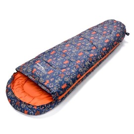 Sleeping Bag For Kids Camping Gear Travel Essential Insulated Warm Lightweight Hiking Indoor Outdoor All Season Spring Summer Fall YMER ((130+25) x 60/40 cm, Robot)