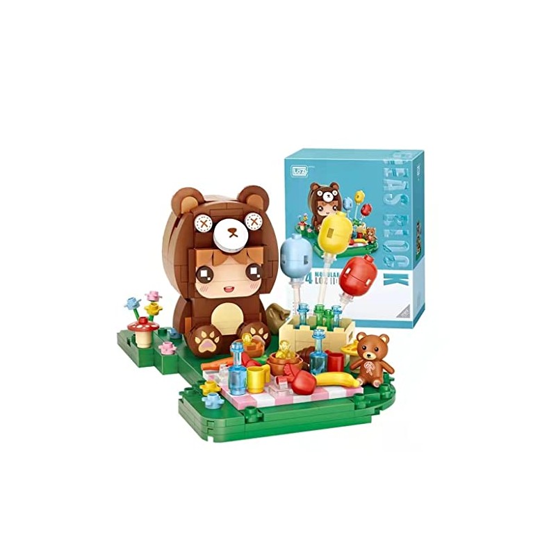 LOZ Clamping Blocks Manga Series Building Block Kit Bear Boy