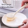 3 Pcs Kitchen Dish Brush Bamboo Handle Dish Scrubber Scrubber