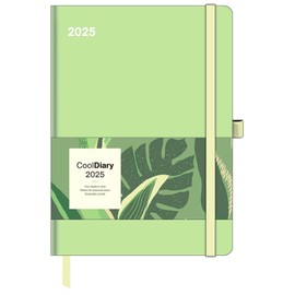 N NEUMANNVERLAGE - Matcha 2025 Cool Diary 16 x 22 cm, Weekly Calendar with Sleeve and Ribbon Bookmark, Pocket for Business Card, Annual and ... and International Calendar: Cool Diary