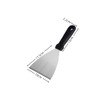 Naisfei 2 Pcs Griddle Scraper, Stainless Steel Triangular Spatula, Food