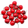 Wuyituart 20 Pcs Red Black Artificial Cherries Faux Cherry Decorative