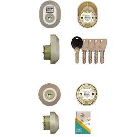 TOSTEM LIXIL DRZZ3004 MCY-480 Entrance Door Key Replacement DN Cylinder Lock Dimple Key Shine Gray Replacement Instructions Included