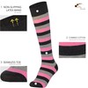 Mysocks Unisex Knee High Stripe Socks Stripe Pink Ash Anthracite