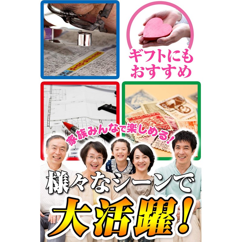 Phoenix Folding Portable Loupe (10x Magnification & 20x Magnification), 2