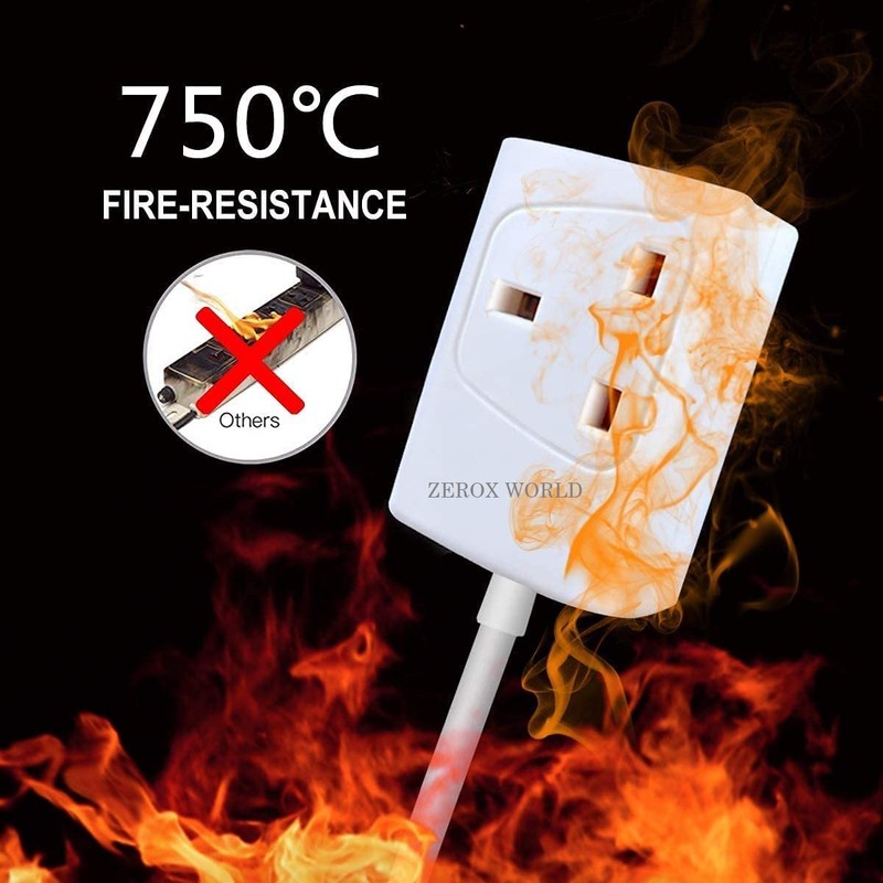 LUXE DIVA 1 Way Gang Single Socket Mains Power Extension