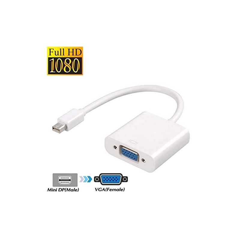 Mini DisplayPort to VGA Adapter Display Port DP for MacBook