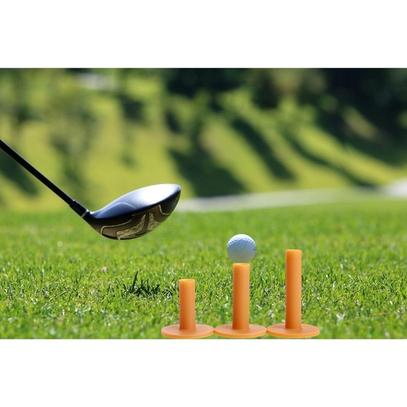 VIEAURA Rubber Golf Tees (Set of 8 with Large Storage