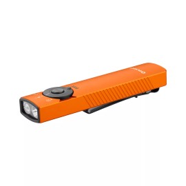 OLIGHT Arkfeld Pro EDC Flashlight Small Powerful with LED Light, UV, Green Laser - Orange