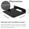 SHTCSZBA Small Floating Shelf Speaker Shelf, 6” Anti Slip Speaker