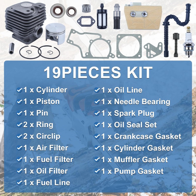 AUMEL Cylinder Piston Kit 52mm For Stihl MS380 038 Chainsaw