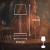 BRILONER Wireless LED Table Lamp, Dimmable Bedside Lamp, Touch Desk