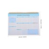 OSALADI Weekly Planner Notebook Spiral Binding Undated Pages for Flexible